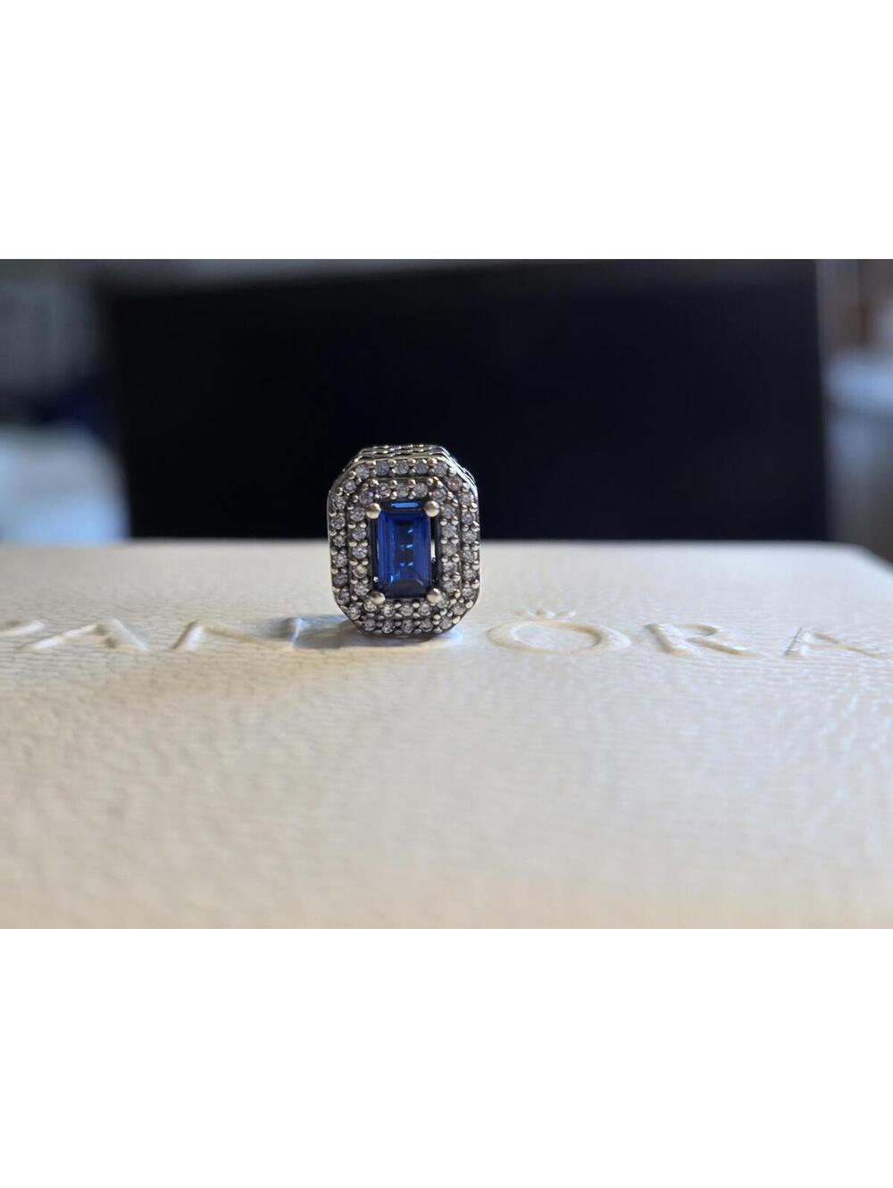 Pandora Blue Crystal and Cubic Zirconia Charm